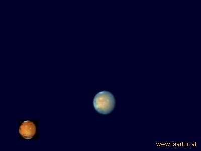 Mars am 2. April 2010