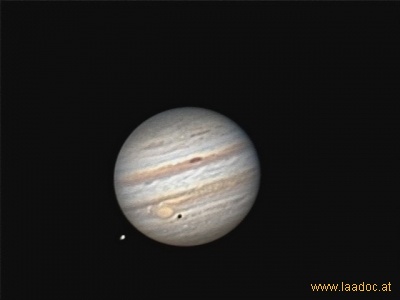 Jupiter und Europa, 3. Okt. 2011