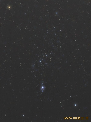 Sternbild Orion zentraler Teil