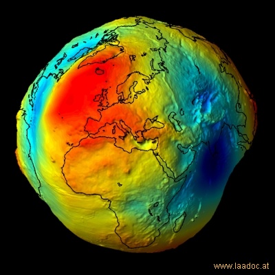 Erde ohne Wassermantel; credit ESA